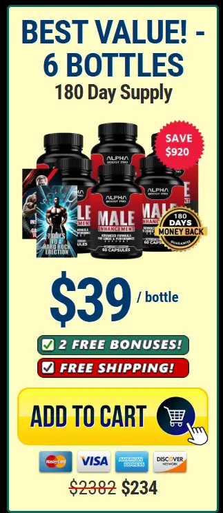 Alpha Boost Pro Super Saver Pack: 6 Bottles for $294 ($39 per bottle)